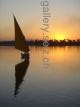 sun set on the nile